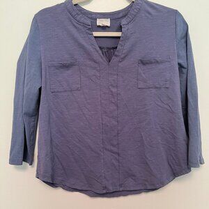 Dee Elly long blue shirt